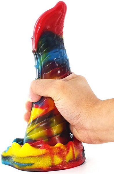 Wolorz Dildo Mehrfarbig 22,5 cm - Drachen-Dildo 3