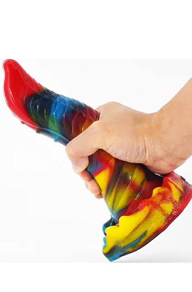 Wolorz Dildo Mehrfarbig 22,5 cm - Drachen-Dildo 4