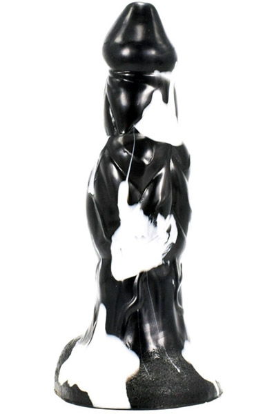 Wolorz Dildo Schwarz-Weiß 22,5 cm - Drachen-Dildo 2