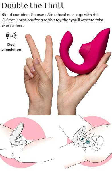 Womanizer Blend in Lebhaftem Pink - Luftdruck-Vibrator 2