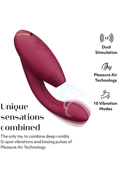 Womanizer Duo 2 Bordeaux - Luftdruck-Vibrator 5
