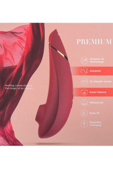 Womanizer Premium 2 Klitorisstimulator Rot - Luftdruck-Vibrator 4