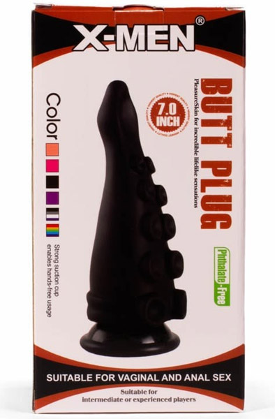 X-Men Analplug Schwarz 18 cm - Monster-Dildo 3