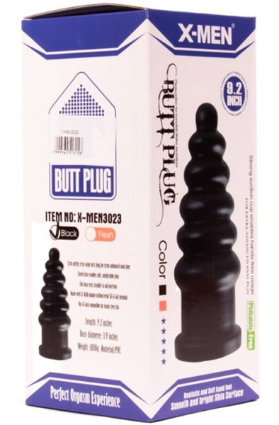 X-Men Analplug Schwarz 23 cm - XL Buttplug 5