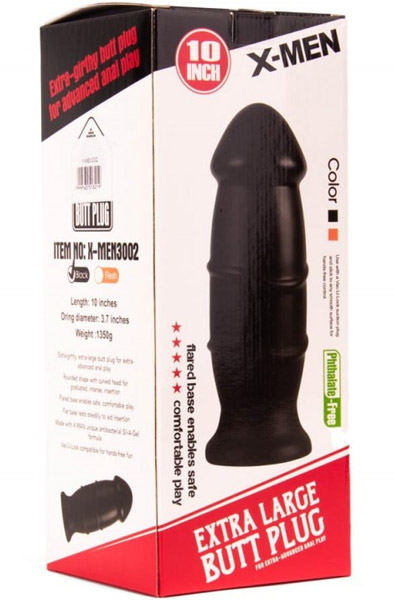 X-Men Analplug Schwarz 25 cm - XXL-Analplug 2