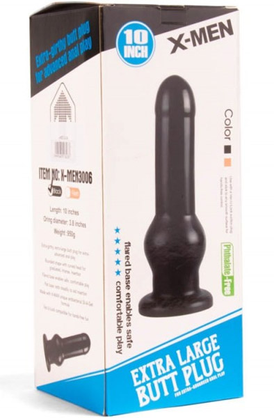X-Men Analplug Schwarz 25 cm - XL Buttplug 2