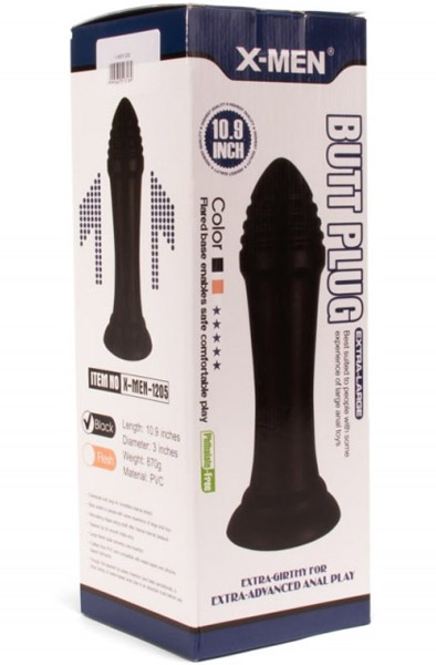 X-Men Analplug Schwarz 27,5 cm - XXL-Analplug 4