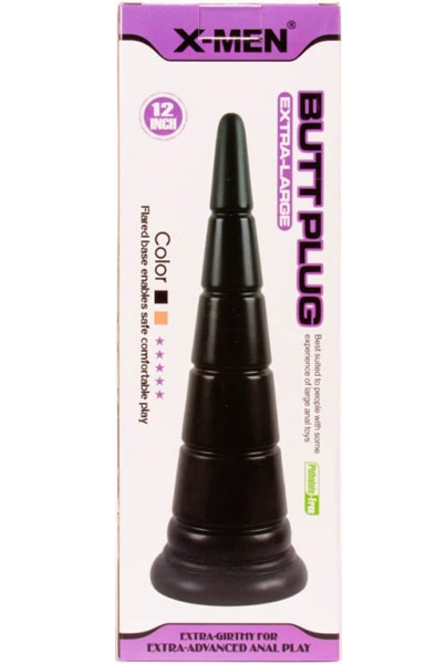 X-Men Analplug Schwarz 30,5 cm - XXL-Analplug 3