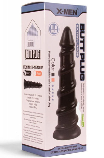 X-Men Analplug Schwarz 30 cm - XXL-Analplug 2