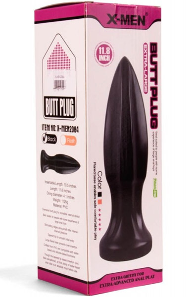 X-Men Analplug Schwarz 30 cm - XXL-Analplug 3