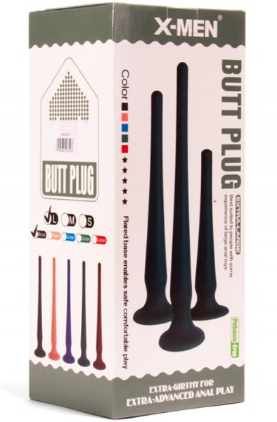 X-Men Butt Plug Größe L Schwarz 50 cm - Extra langer Anal-Dildo 3