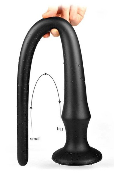 X-Men Butt Plug Größe M Schwarz 40 cm - Extra langer Anal-Dildo 2