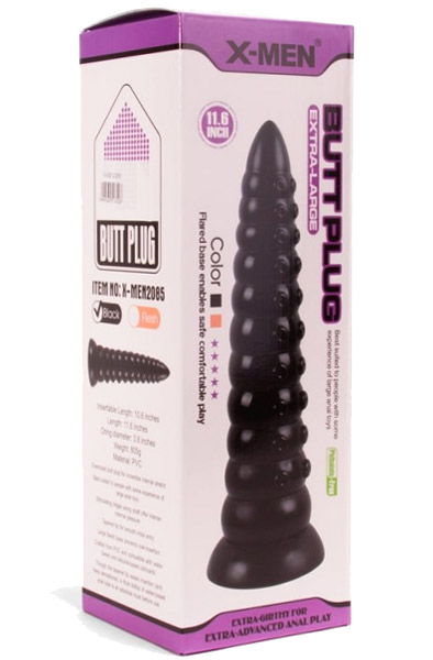 X-Men Butt Plug Schwarz 29,5 cm - XXL-Analplug 4