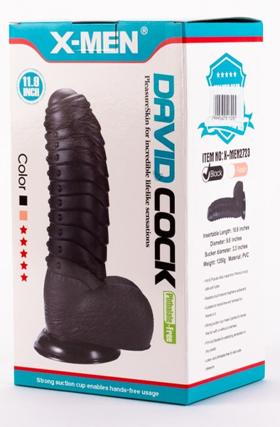 X-Men David's Monster Schwanz Schwarz 27 cm - Drachen-Dildo 7