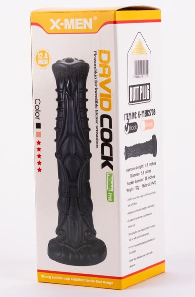 X-Men David's Schwanz Schwarz 26 cm - Drachen-Dildo 6