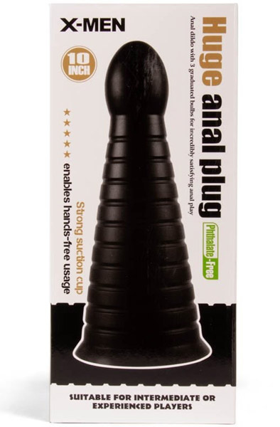 X-Men Riesiger Analplug Schwarz 25,5 cm - XXL-Analplug 2