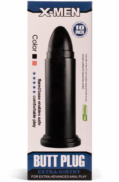 X-Men Riesiger Butt Plug Schwarz 26 cm - XXL-Analplug 4