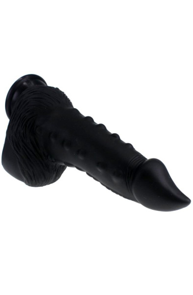 X-Men Schuppiger Silikondildo Schwarz 21 cm - Monster-Dildo 3