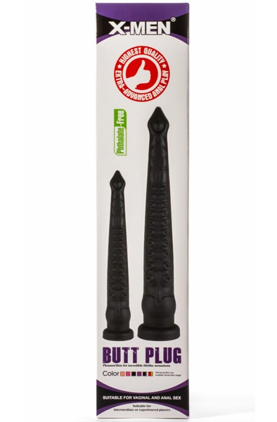 X-Men Tentakel-Dildos PVC Schwarz 32 cm - Extra langer Anal-Dildo 4