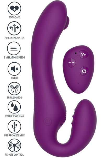 XOCOON Strapless Strap-On Pulse Vibe - Strap-on 2