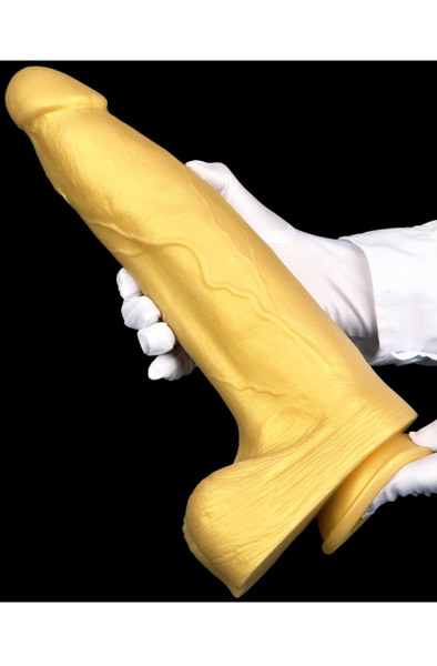 XXL Silikon Dildo Gold 33 cm - XXL-Dildo 3