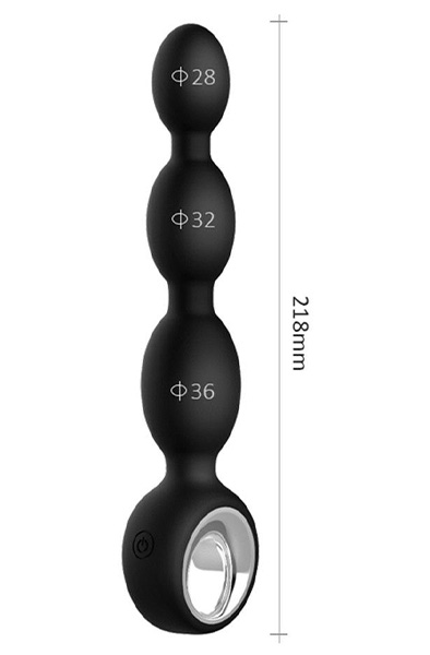 Zenn Anal-Vergnügen Vibrator 21,5 cm - Vibrierende Analperlen 4
