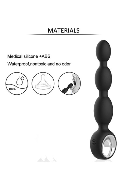 Zenn Anal-Vergnügen Vibrator 21,5 cm - Vibrierende Analperlen 7