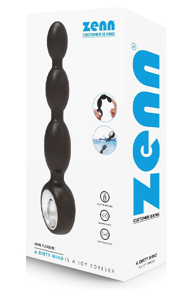 Zenn Anal-Vergnügen Vibrator 21,5 cm - Vibrierende Analperlen 8