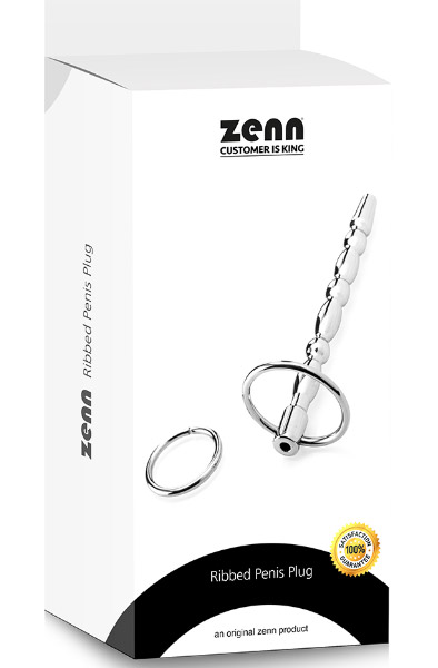 Zenn Gerippter Penis Plug 155mm - Dilator 2