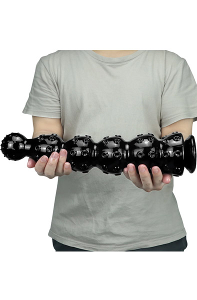 Zeus Dildo Schwarz 40 cm - Extra dicker Anal-Dildo 3