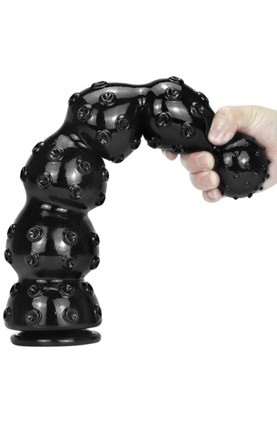 Zeus Dildo Schwarz 40 cm - Extra dicker Anal-Dildo 5