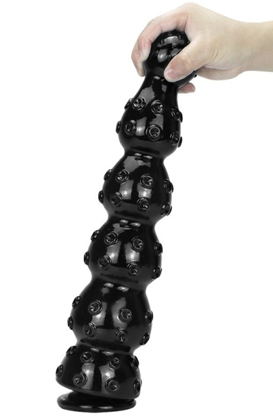 Zeus Dildo Schwarz 40 cm - Extra dicker Anal-Dildo 6
