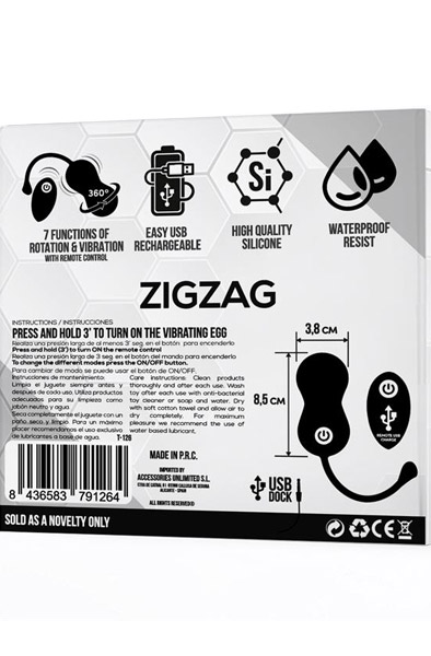 Zigzag Vibrierendes Ei mit Fernbedienung - Vibrierendes Ei 3