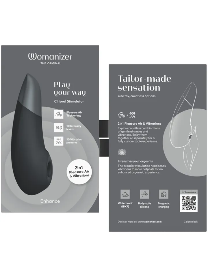Womanizer Enhance Pulsator Vibrator Schwarz - Luftdruck-Vibrator 6