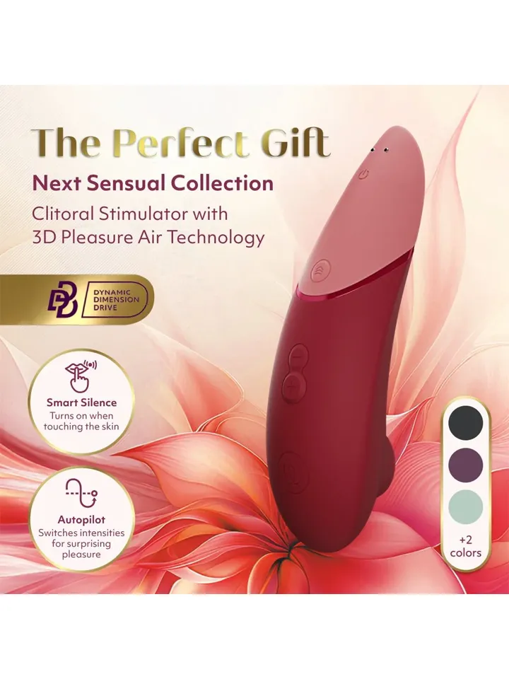 Womanizer Next 3D Pleasure Air Stimulator Bordeaux - Luftdruck-Vibrator 2 [full]