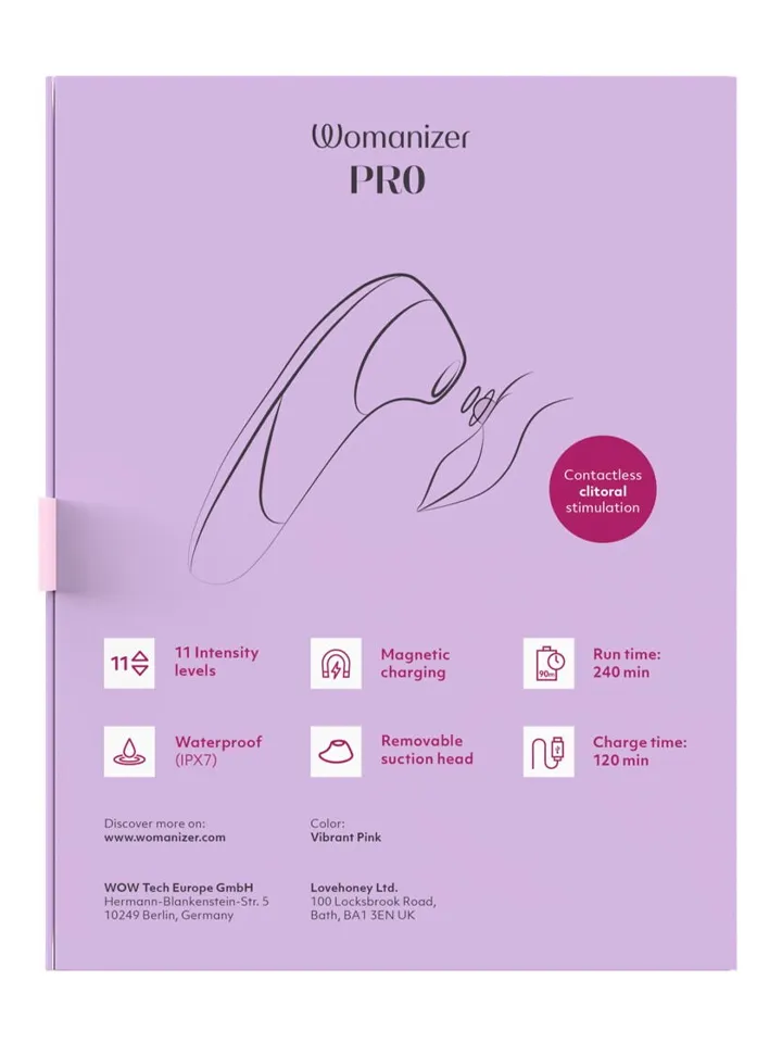 Womanizer Pro Pink - Luftdruck-Vibrator 6 [full]