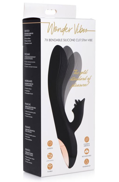 Wonder Vibes The Bendable Silicone G-Spot Vibrator - Rabbit-Vibrator 3
