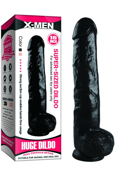 X-Men Super-Sized Dildo Black 46 cm - Extra dicker Anal-Dildo 4