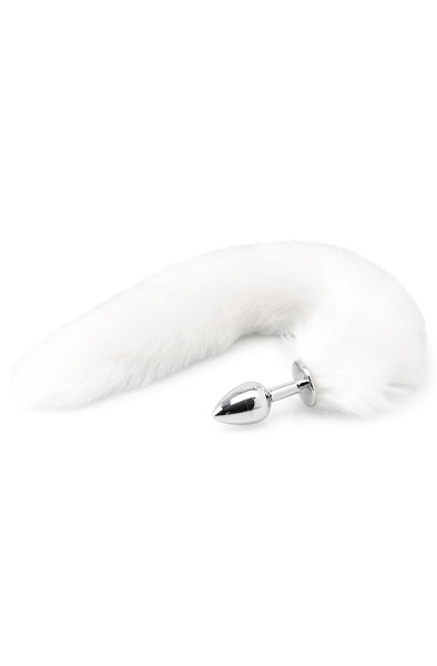 Zenn Deluxe Fluffy Fox Plug Weiß - Analplug in Tierform 2