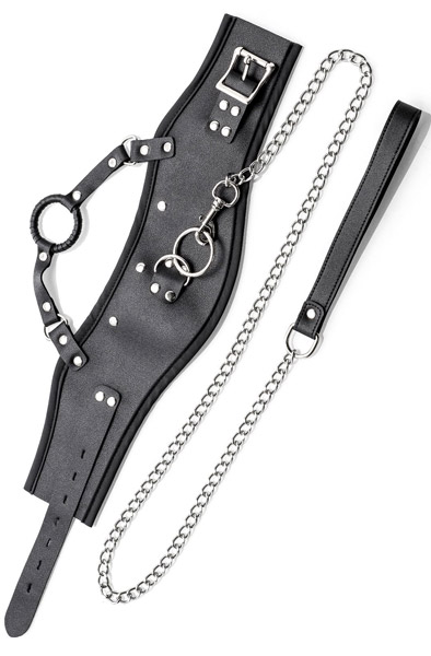Zenn Halsband mit Mundring & Leine - Halsband & Leine 2