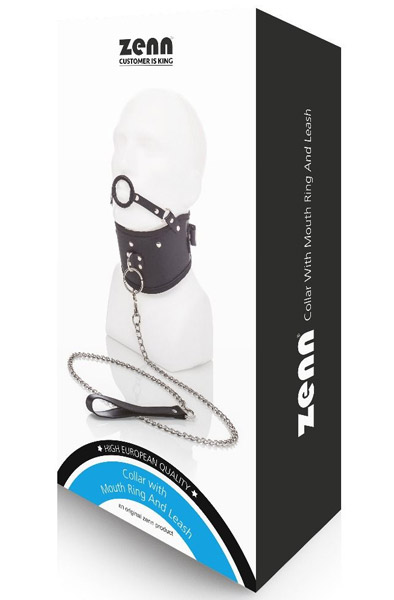 Zenn Halsband mit Mundring & Leine - Halsband & Leine 3
