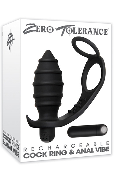 Zero Tolerance Rechargeable Cockring & Anal Vibe - Analplug mit Penisring 2